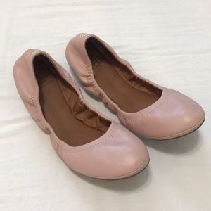 Lucky Brand Emmie flat ballet pink shoes size 9